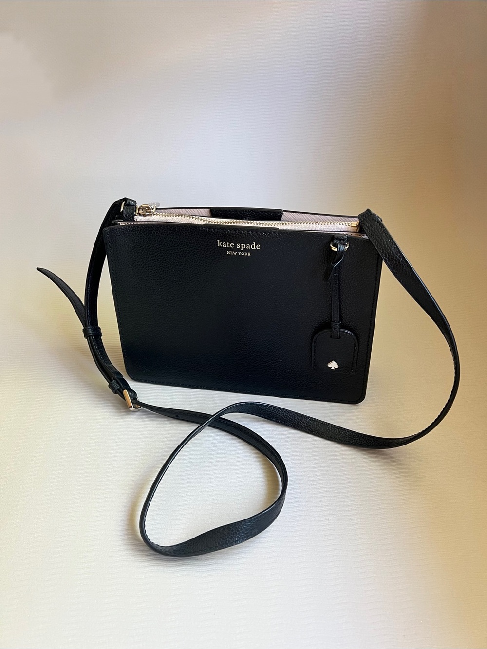 Kate Spade New York Eva Triple Gusset Crossbody – Black
